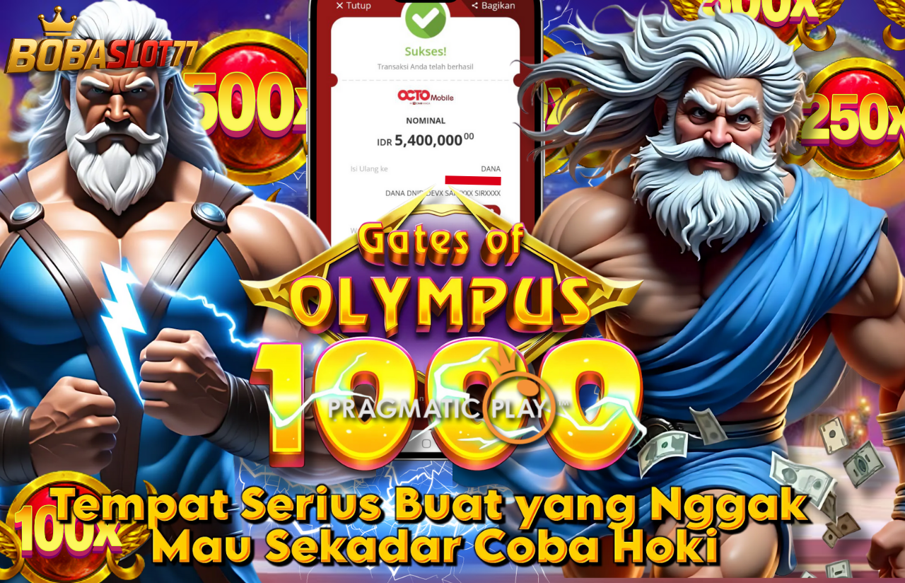 Selamat kepada user id : de********ri Wede Rp 5.400.000 di Game GATES OF OLYMPUS 1000 PRAGMATIC PLAY Cair Gk Sampe 1 Menit! Menang Mudah di Bobaslot77